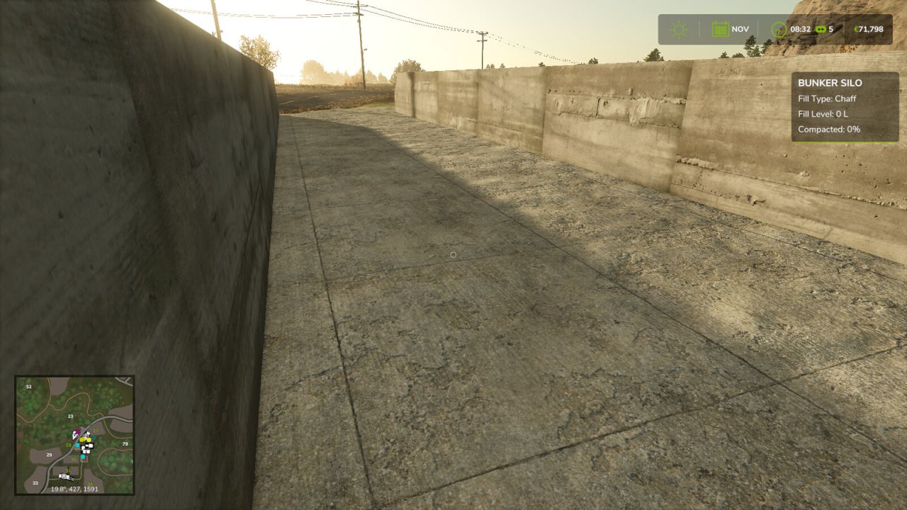 yutuyaco-map-fs22-o0Fq1-9 Bunker Silo HUD ✓
